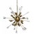 Matthew Izzo Home Luna Small Sputnik Acrylic & Brass Pendant Light - New For Sale - Image 4 of 4