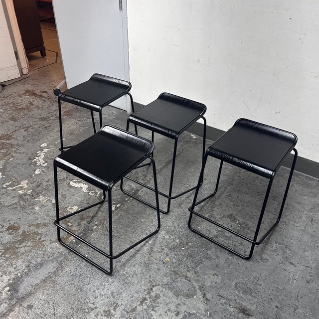 Modern Blu Dot Ready Counter Stools, Set of Four For Sale - Image 3 of 12