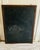Ebony Early 20th Century Schoolroom Black Slate Chalkboard Double Sided Trimmed in Brown Oak With Two Screw Hangers For Sale - Image 8 of 10