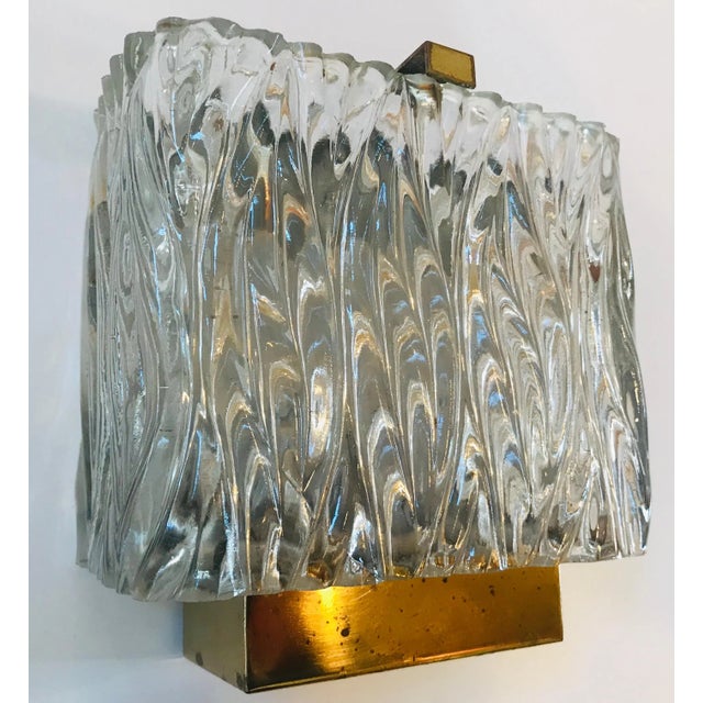 1960s Maison Arlus French 1960s Glass Wall Light For Sale - Image 5 of 12