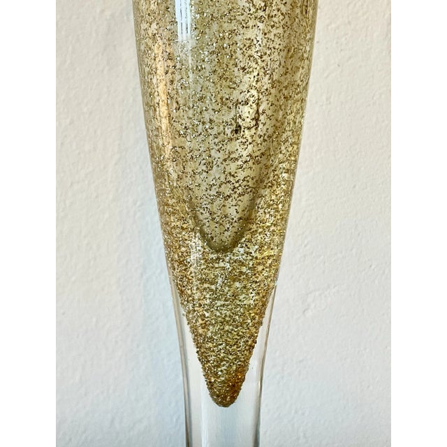 Mid 20th Century Italian Blown Murano Glass Candleholders From Maestri Vetrai- a Pair For Sale - Image 5 of 7