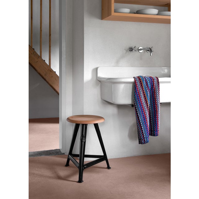 Rowac-Schemel Stool in Ash by Karl Robert Wagner for Rowac For Sale - Image 10 of 11