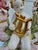 Pink Italian Cherub and Lyre Cornucopia Lamp For Sale - Image 8 of 18