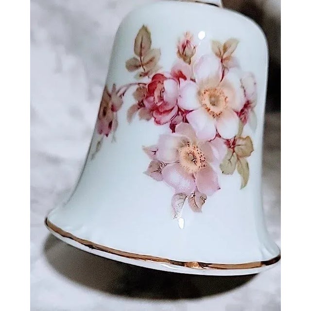 Vintage Porcelain Home Decor Trinket Dish and Bell Bavaria Germany For Sale - Image 4 of 8