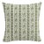 22" Indoor/Outdoor Pillow in Boho Block Leaf For Sale