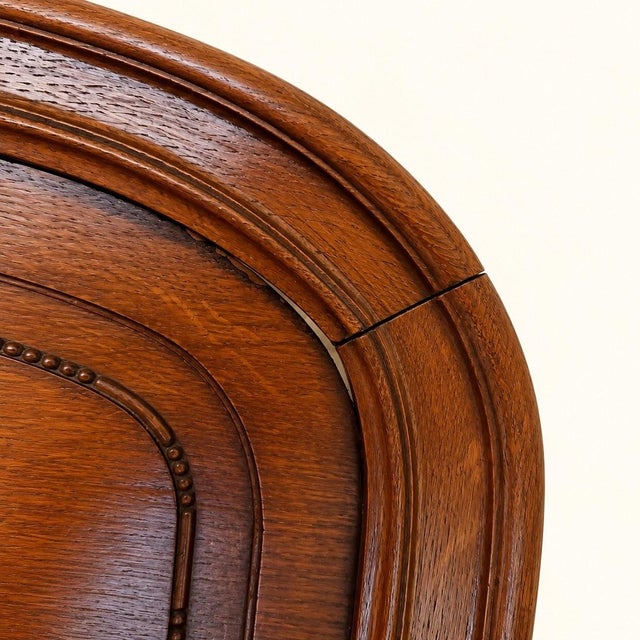 Louis XV Double Bed in Carved Walnut with Roses and Cabriole Legs, 1890s For Sale - Image 6 of 9