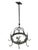 A wrought iron Speckkrone, or kitchen crown, dating to the late 18th century. The circular ring is fitted with multiple...