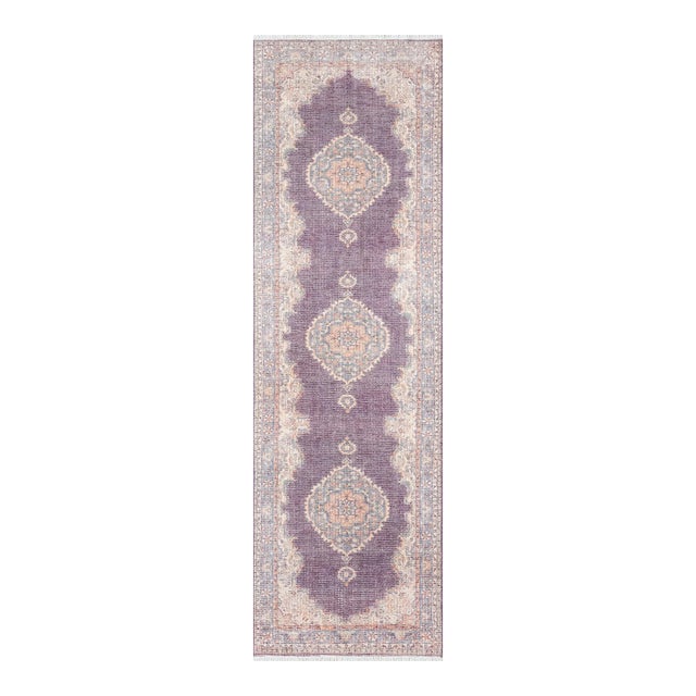 Momeni Helena Saloni Plum 2'6" X 8' Runner For Sale