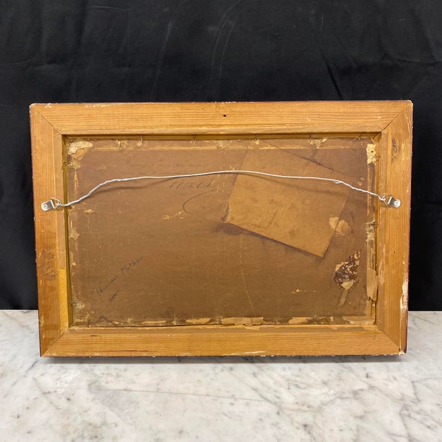 Early 20th Century Landscape Oil Painting by Mathieu Thirionet (1860–1937) For Sale - Image 11 of 13