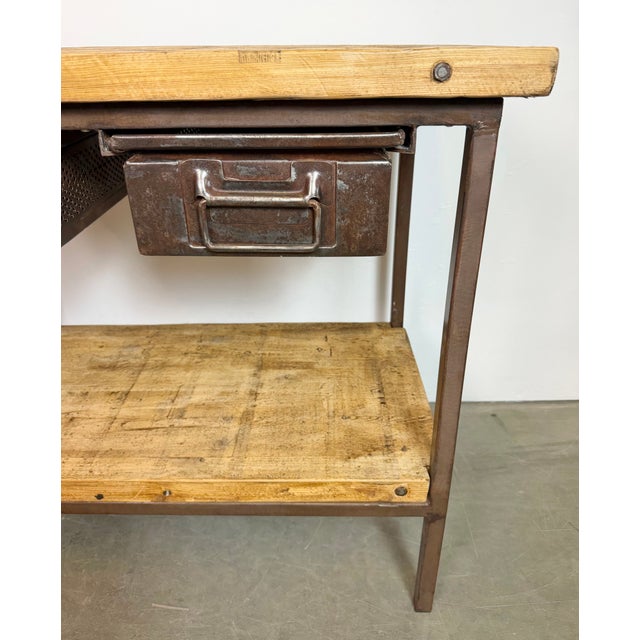 Vintage Industrial Worktable, 1960s For Sale - Image 13 of 18