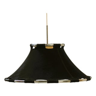 Black and Chrome Ceiling Lamp by Anna Ehrner for Ateljé Lyktan, 1970s For Sale