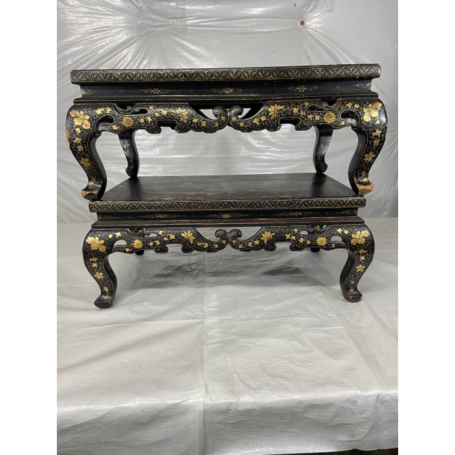 Chinese Lacquered Low Tables - a Pair For Sale - Image 4 of 13
