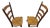 Pair of Antique Italian Ladder-Back Milking Chairs — 19th Century For Sale