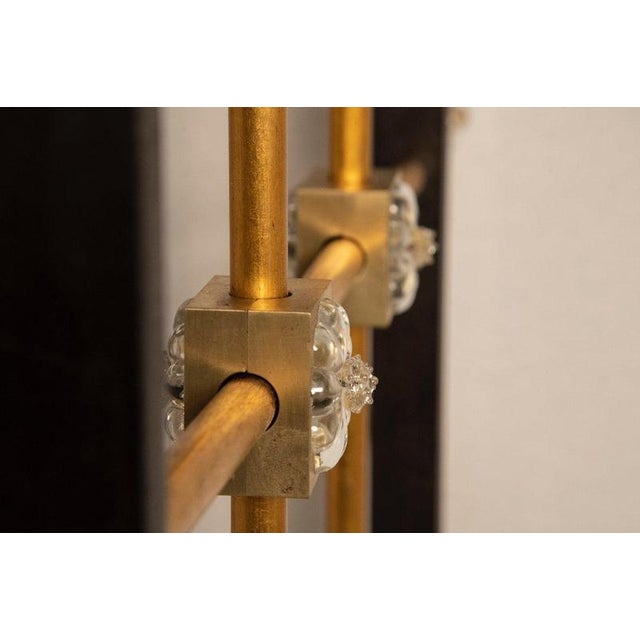 Vintage French Gate in Brass and Glass, 1940s For Sale - Image 17 of 18