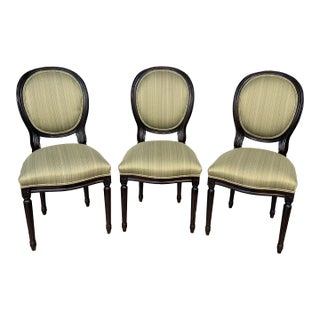 Set of Three Louis XVI Style Dining Chairs by Century Furniture For Sale