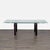 Modern Extendable Glass Top Dining Table For Sale - Image 3 of 6