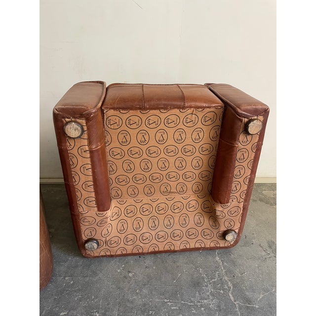 Spanish Leather Armchairs, Valenti, 1960s For Sale - Image 13 of 13