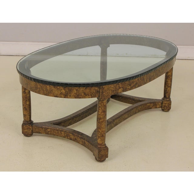 Henredon Mid Century Modern Glass Top Coffee Table Chairish