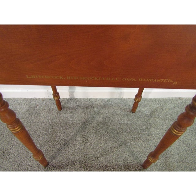 Wood Hitchcock Solid Maple Paint Decorated Nightstand For Sale - Image 7 of 8