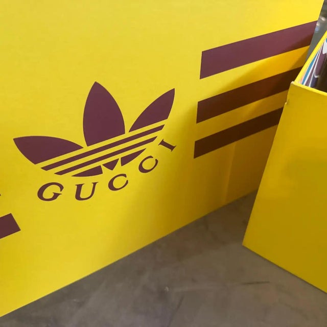 Contemporary A New 21st Century Printed Leather Gucci for Adidas Horsebit 1955 Shoulder Bag 6 For Sale - Image 3 of 18