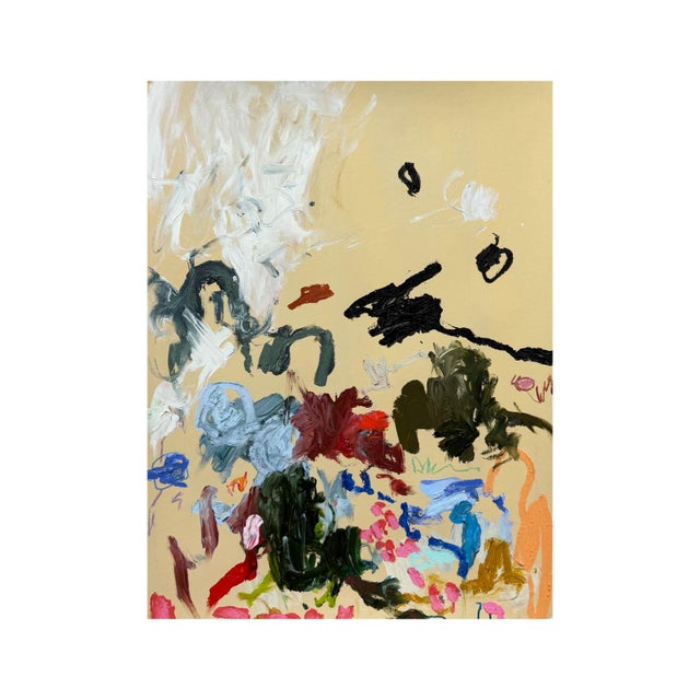 24 x 18 inches - mixed media on heavyweight paper acrylic, oil and wax crayon on paper signed on the front signed, dated...