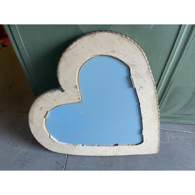 1980s Italian Gold Gilded Carved Wooden Mirror, 1980s For Sale - Image 5 of 10