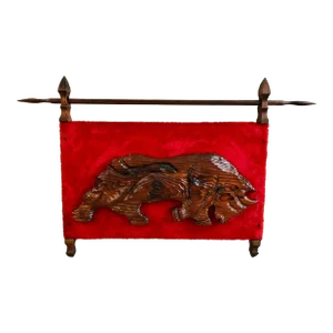 1970s Witco Wood Bull Wall Hanging