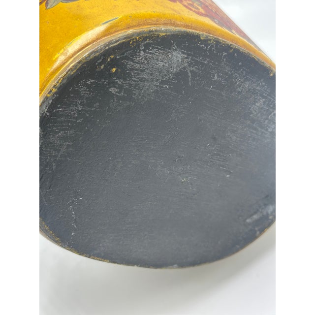 Vintage Tole Cachepot For Sale - Image 4 of 9