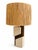 White Stone and Wood Lamp by Albert Tormos, 1960s For Sale - Image 8 of 8