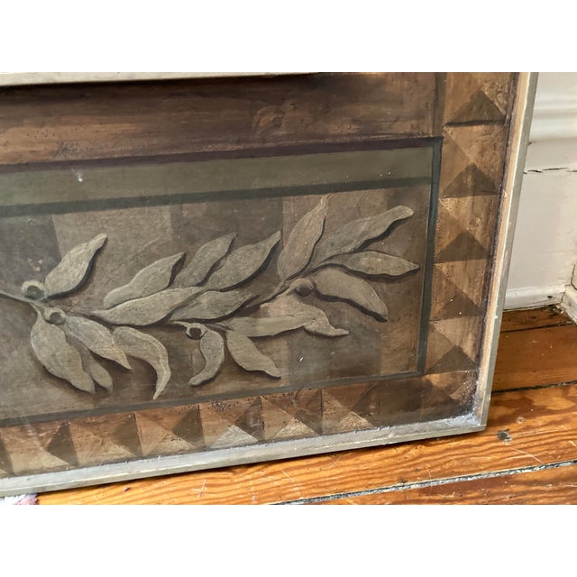 Hand Painted One of a Kind Venetian Mirror For Sale - Image 4 of 6