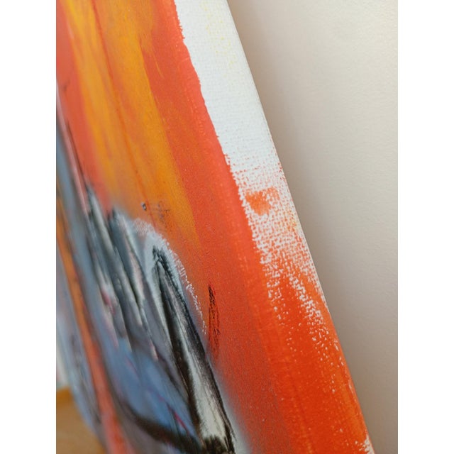 Contemporary Duo of Aces by Lazasteller. Contemporary Neo Expressionist Painting For Sale - Image 3 of 4