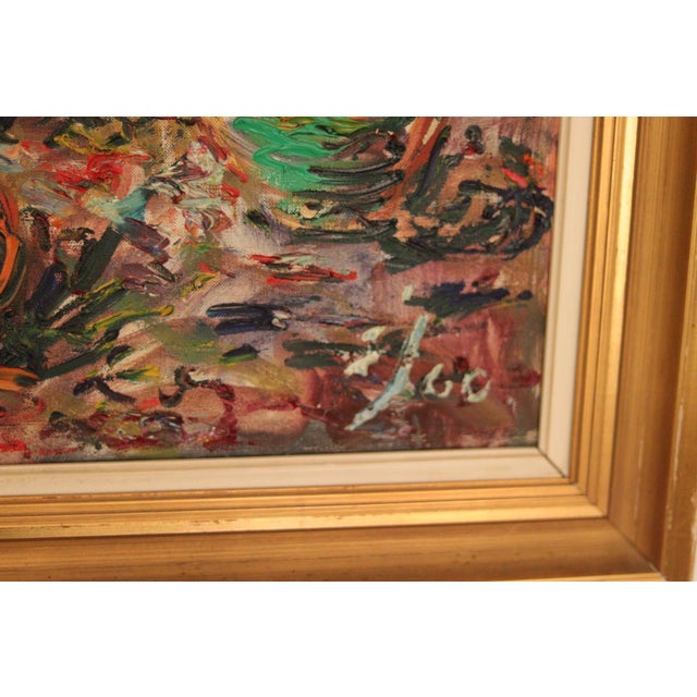 Gustaf Sjöö, with Sunflowers, 1950s, Oil on Canvas, Framed For Sale - Image 10 of 18