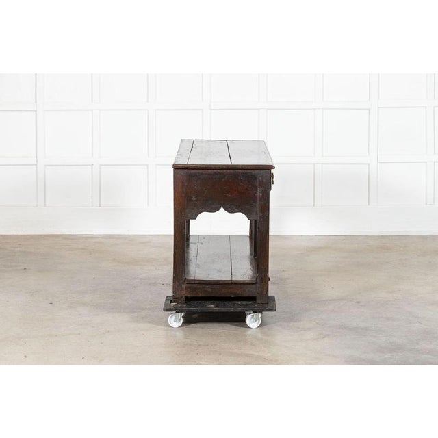 18th Century English Oak Dresser Base, 1780s For Sale - Image 6 of 18