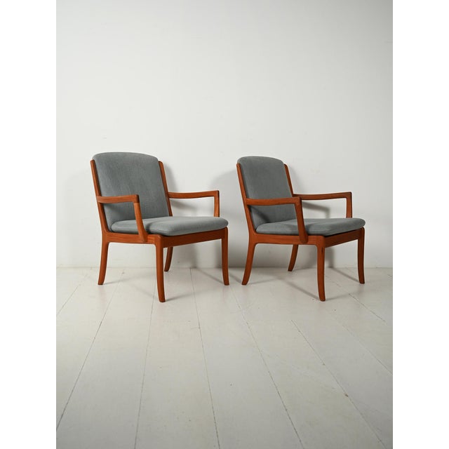 Cado Senator Armchairs by Ole Wanscher for Cado, 1960s, Set of 2 For Sale - Image 4 of 11