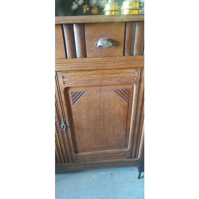 French Art Deco Oak Buffet, 1930s For Sale - Image 6 of 11