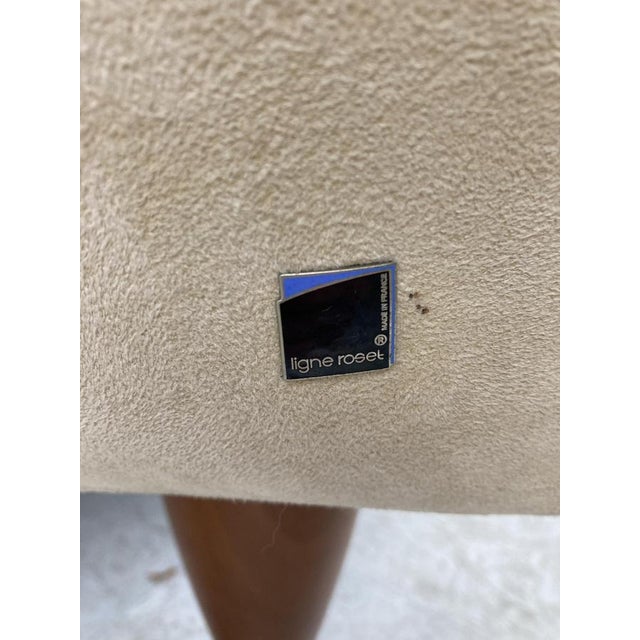 Beige Vintage Highback Lounge Chair attributed to Ligne Roset, 1990s For Sale - Image 8 of 13