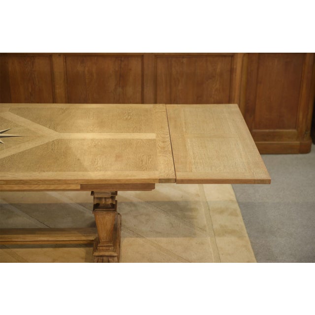 Large Sculptural Oak Table, 1950s For Sale - Image 9 of 14