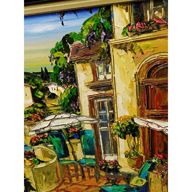 Maya Eventov "La Vista Balcone" Original Acrylic on Canvas, H.Signed Me781806 For Sale - Image 9 of 13