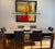 Contemporary Calligaris Ceramic Extendable Dining Room Set (Omnia XL Table + 8 Tosca Leather Chairs) For Sale - Image 3 of 8