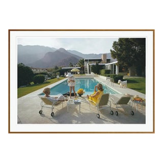 Poolside Poodle 1970 by Slim Aarons Framed C-Print For Sale