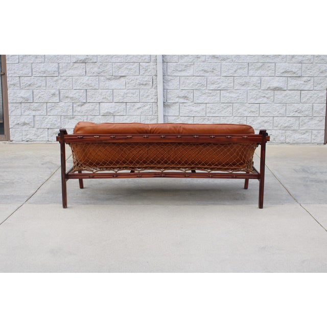 1960s Amazonas Loveseat Sofa Attributed to Jean Gillon for Italma Wood Art For Sale In Los Angeles - Image 6 of 12