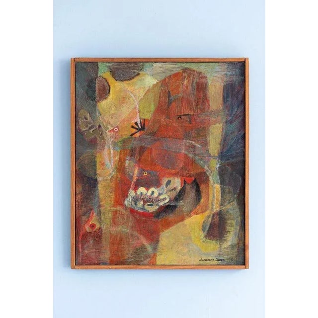 Suzanne Jean, Fonds Marins, 1952, Oil Painting on Canvas For Sale - Image 10 of 10