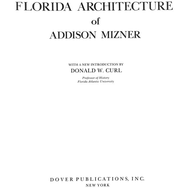 CURL, Donald [184] pp. Dover Publications, Inc. 1992 Fine (Softcover) Florida Architecture of Addison Mizner (1992) by...