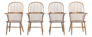 Conant Ball Windsor Style Oak Armchairs, 4