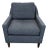 West Elm Modern Lounge Chair For Sale