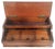 English 19th C Mahogany & Reverse Painted Glass 3 Jar Desk Inkwell For Sale - Image 9 of 16