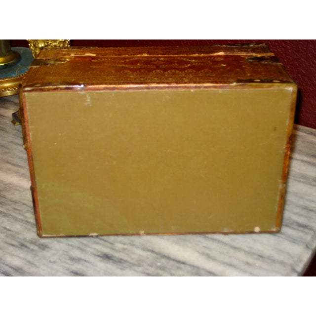 1800s Spanish Leather Box For Sale - Image 12 of 13