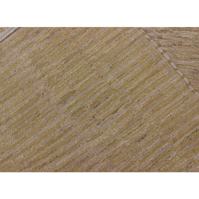 Modern Wool and Silk Runner From Nepal With All-Over Design For Sale - Image 12 of 13