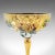 1970s Vintage Venetian Libation Cup, Italian, Art Glass, Gilt, Decorative Wine Flute For Sale - Image 10 of 11