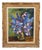 R. Aubry, Bouquet of Delphiniums and Campanulas, 1947, Oil on Canvas, Framed For Sale